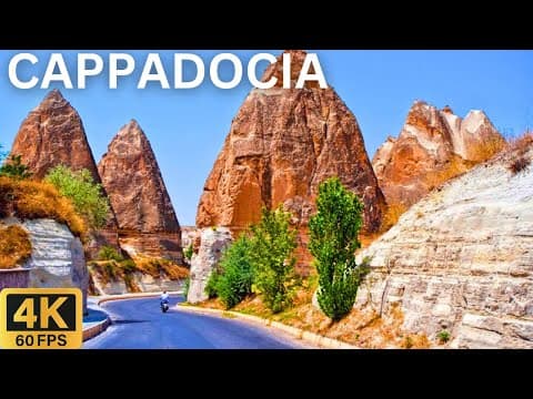 Scenic Drive 4K: CAPPADOCIA Turkey (Türkiye) 🇹🇷 | Picturesque Tour 🌄