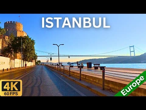Driving in ISTANBUL – European Side 🇹🇷 | Scenic Tour in Turkey’s Biggest City 🚗